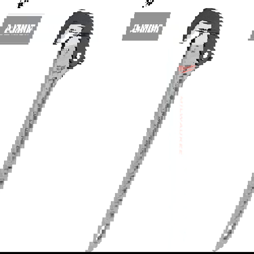 Pipe Wrenches; Wrench Type: Pipe Wrench ; Minimum Pipe Capacity (Inch): 3/8 ; Maximum Pipe Capacity (Inch): 2 ; Overall Length (mm): 341.88 ; Material: Aluminum ; Jaw Texture: Smooth